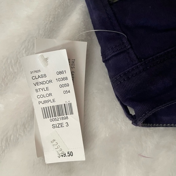 Purple Tie Dye Skinny Jeans NWT size 3 - Picture 3 of 4